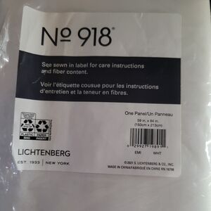 Kateswag Lichtenberg  one panel  white 59 x 84 Nwt